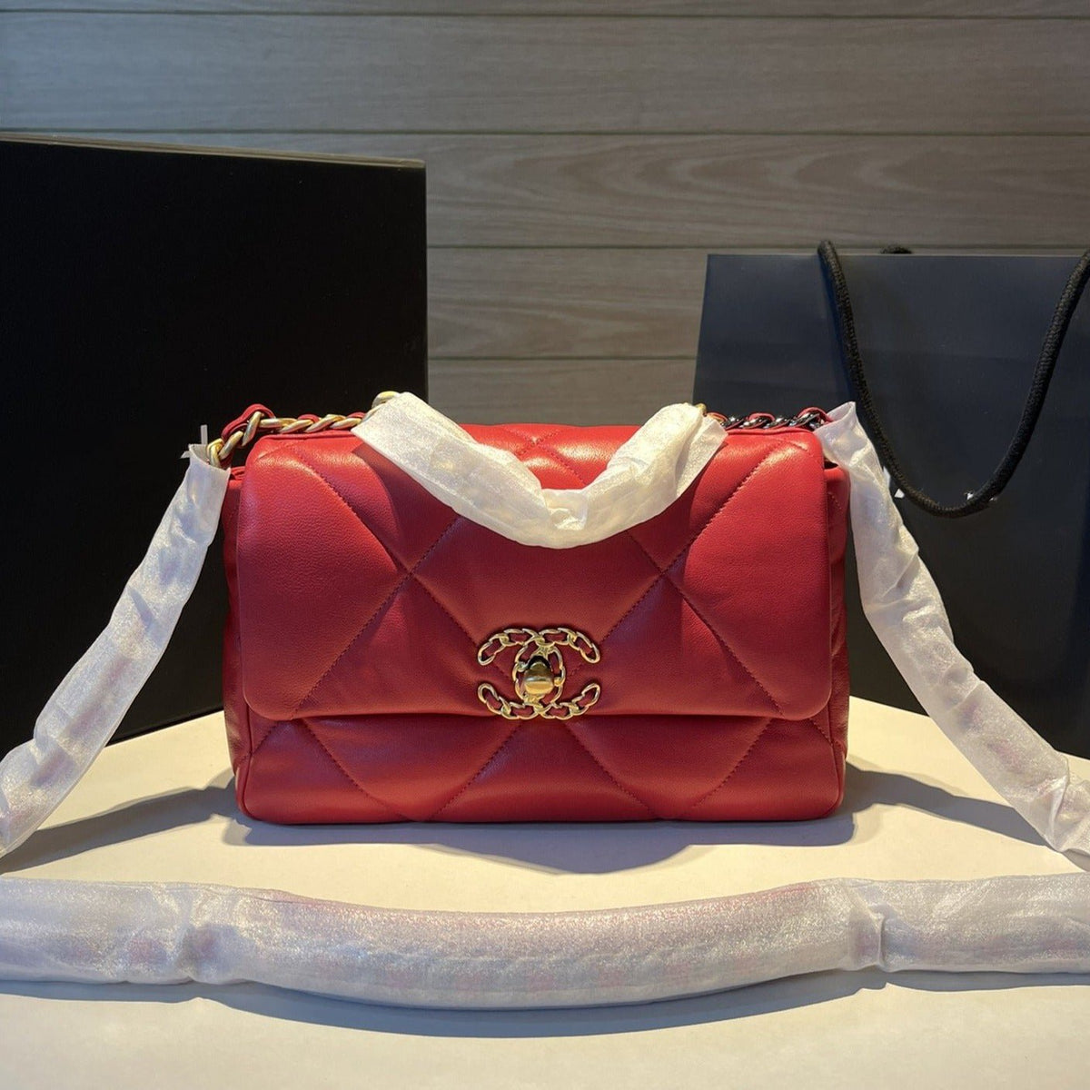 19 FLAP BAG GOATSKIN