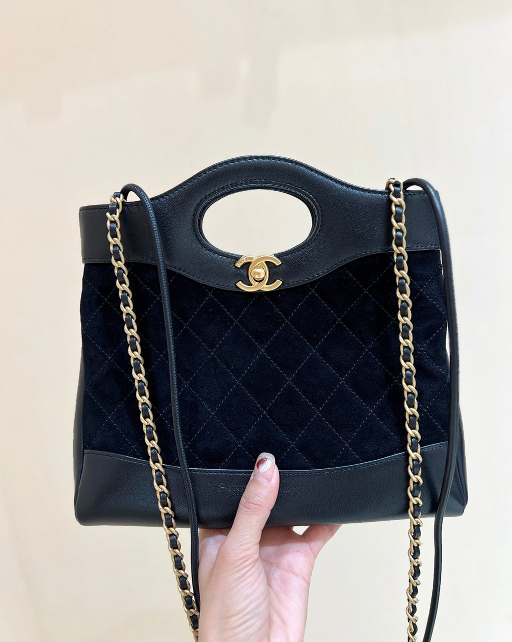 C*C 25P Bag Lambskin Suede