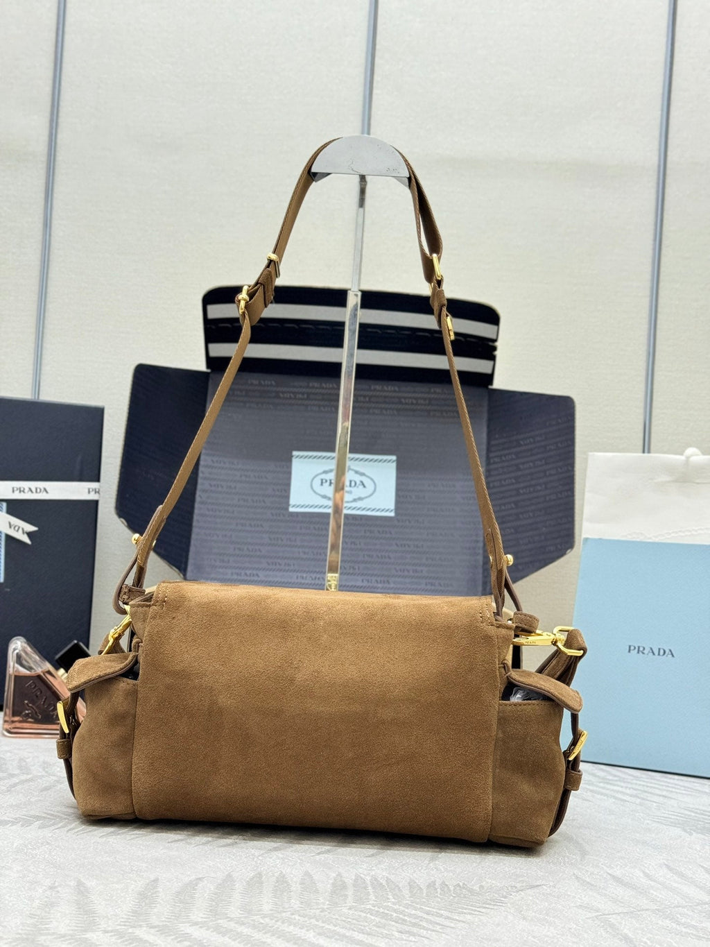Pr*a Messenger Bag Suede