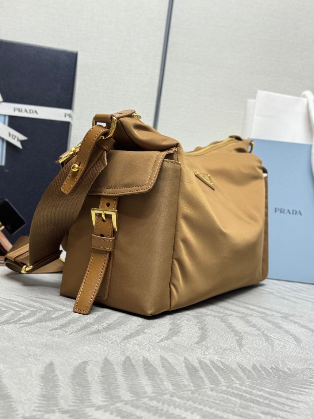 Pr*a Explorer Bag Nylon Calfskin