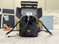 Pr*a Velvet Bucket Bag Black