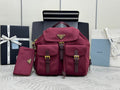 Pr*a Classic Large Backpack Red Nylon