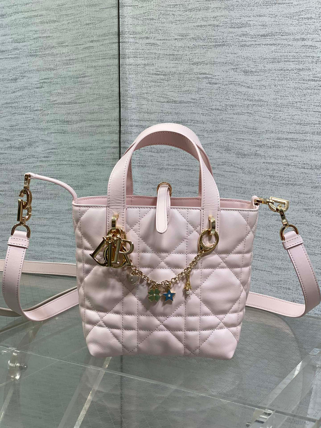 C*D Toujours Vertical Built Lucky Charm Chain Lambskin