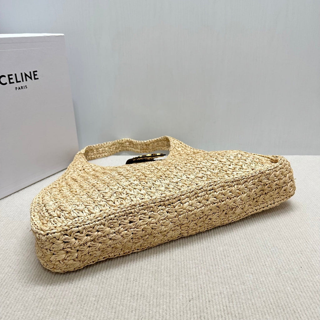C*lin CABAS TRIANGLE Grass Raffia Woven Handbag