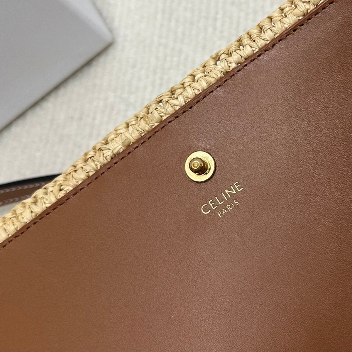 C*lin Multi Pochette Pocket Raffia Woven Bag