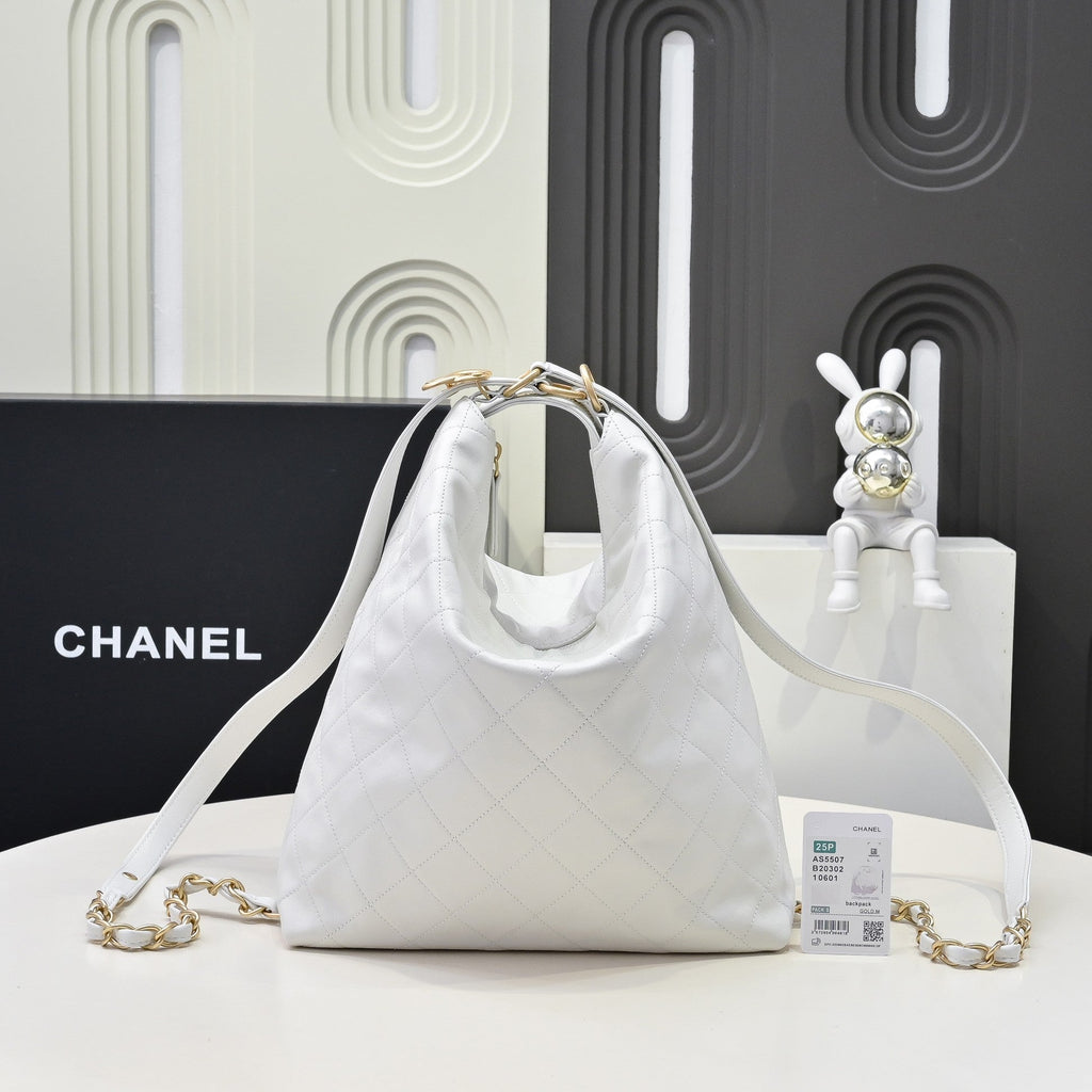 C*C 25S Hobo Bag Runway Style Backpack Cowhide