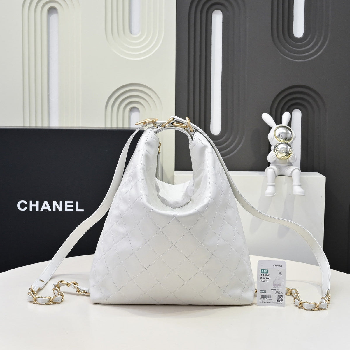 C*C 25S Hobo Bag Runway Style Backpack Cowhide