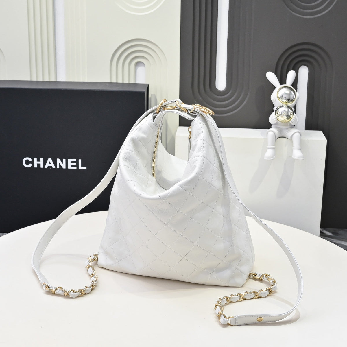 C*C 25S Hobo Bag Runway Style Backpack Cowhide