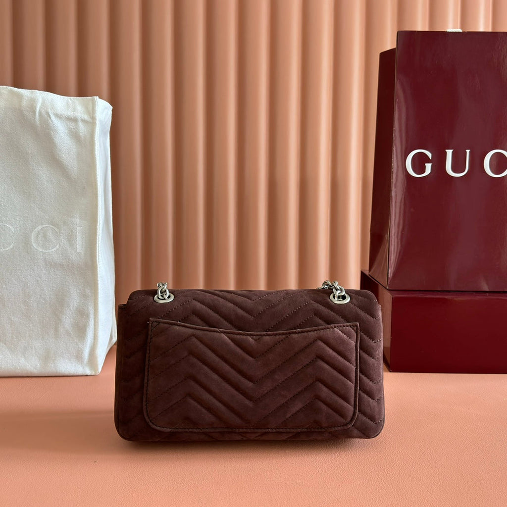 G*G Marmont Double G Matte Suede