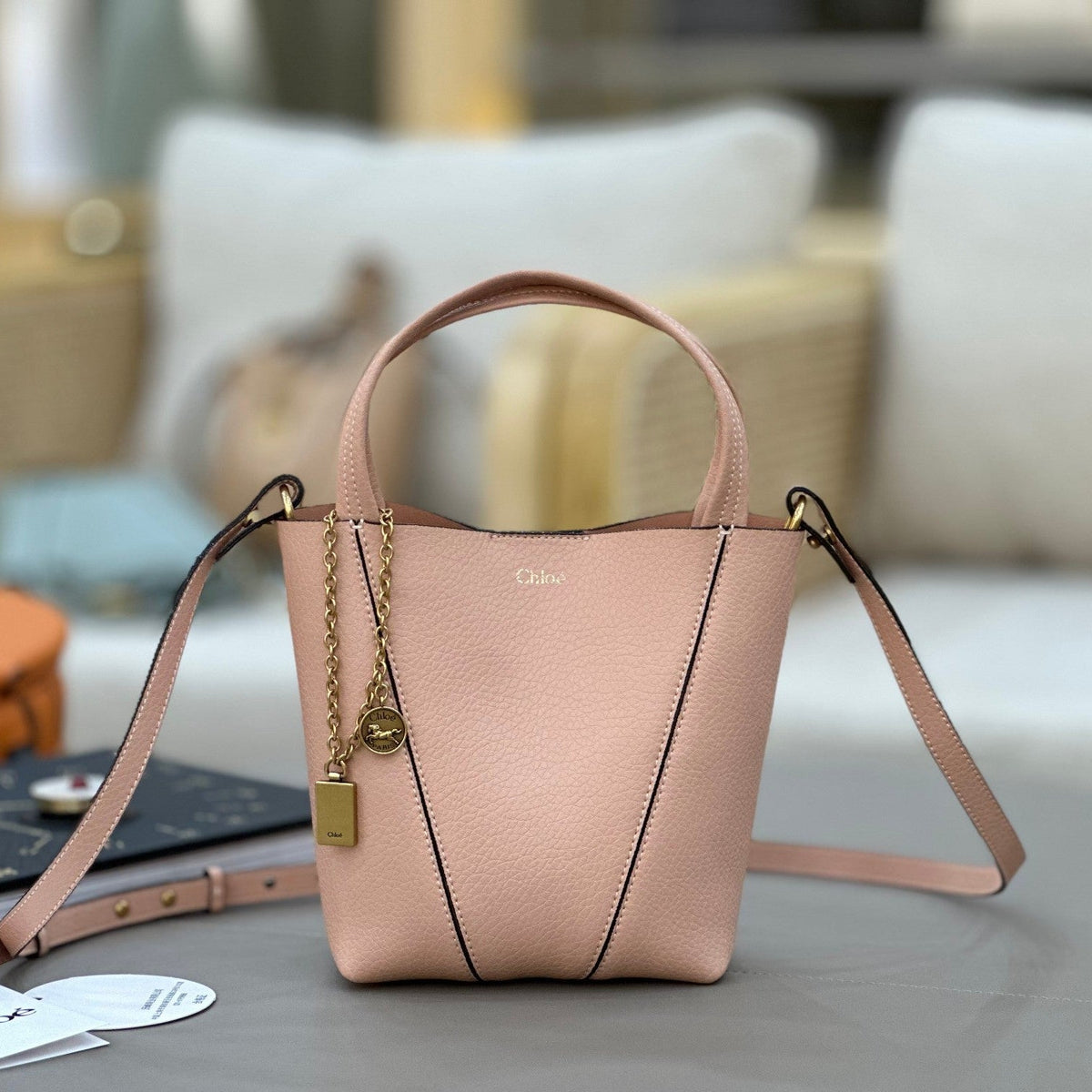 Chl*e Spin Tote Bag Calfskin
