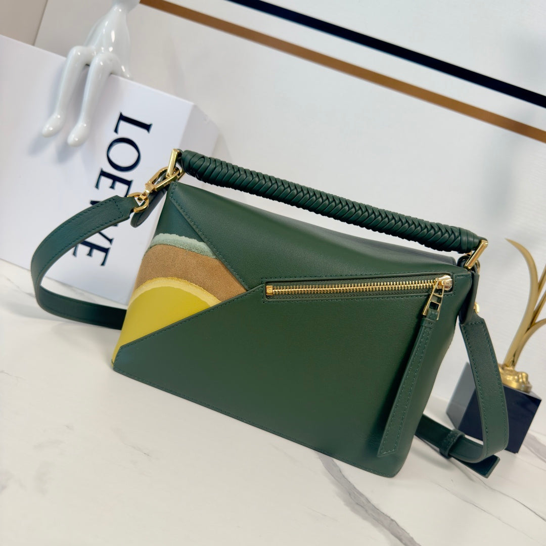 L*ewe Puzzle Handbag & Suede