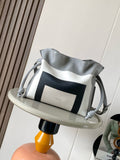 L*ewe Flamenco Clutch Medium 30 Light Grey Nappa Lambskin