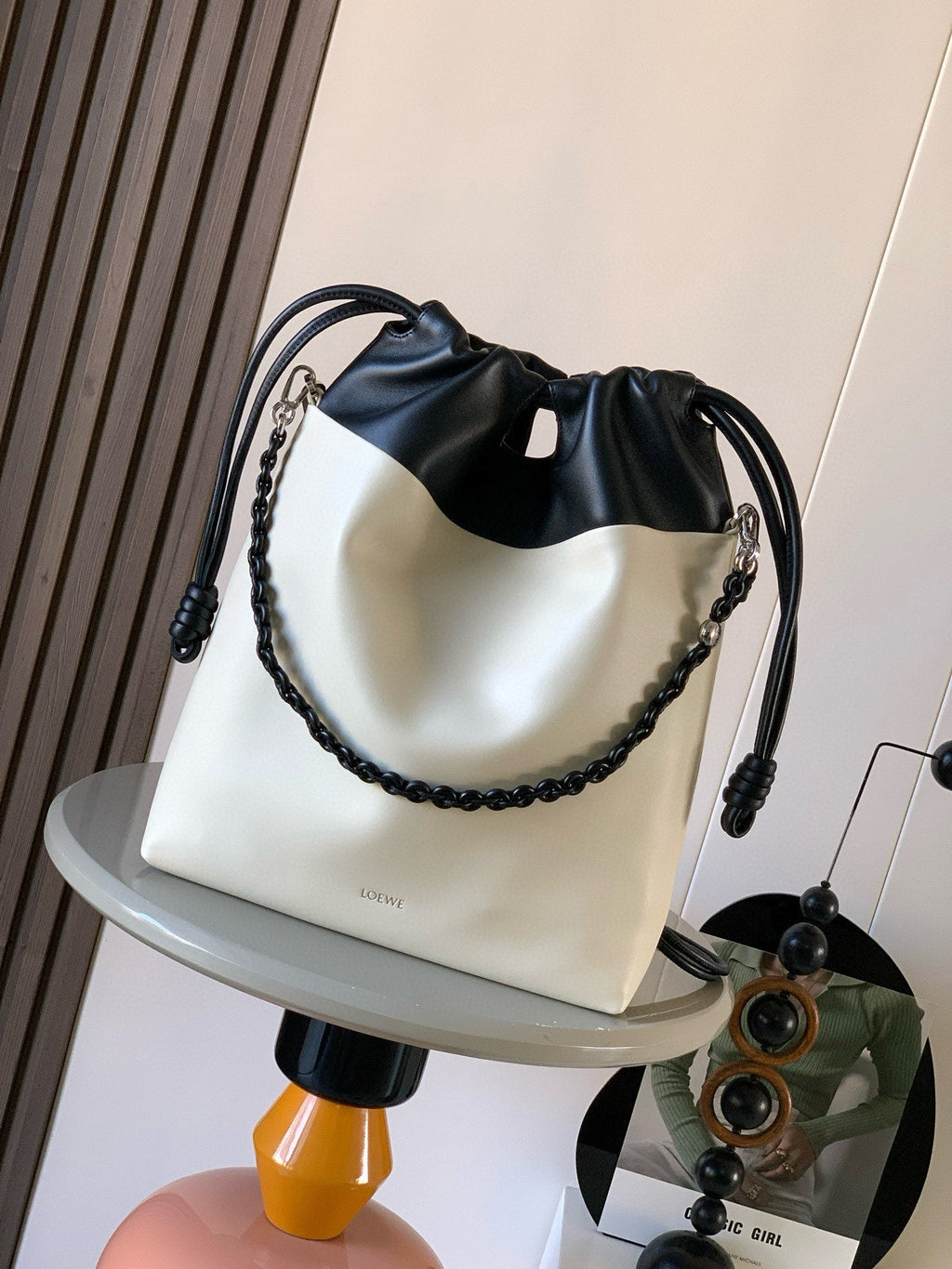 L*ewe Flamenco Tote Bag Lamskin