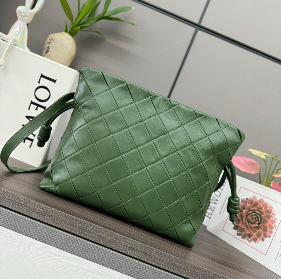 L*ewe Flamenco Clutch Bag Glossy Lambskin