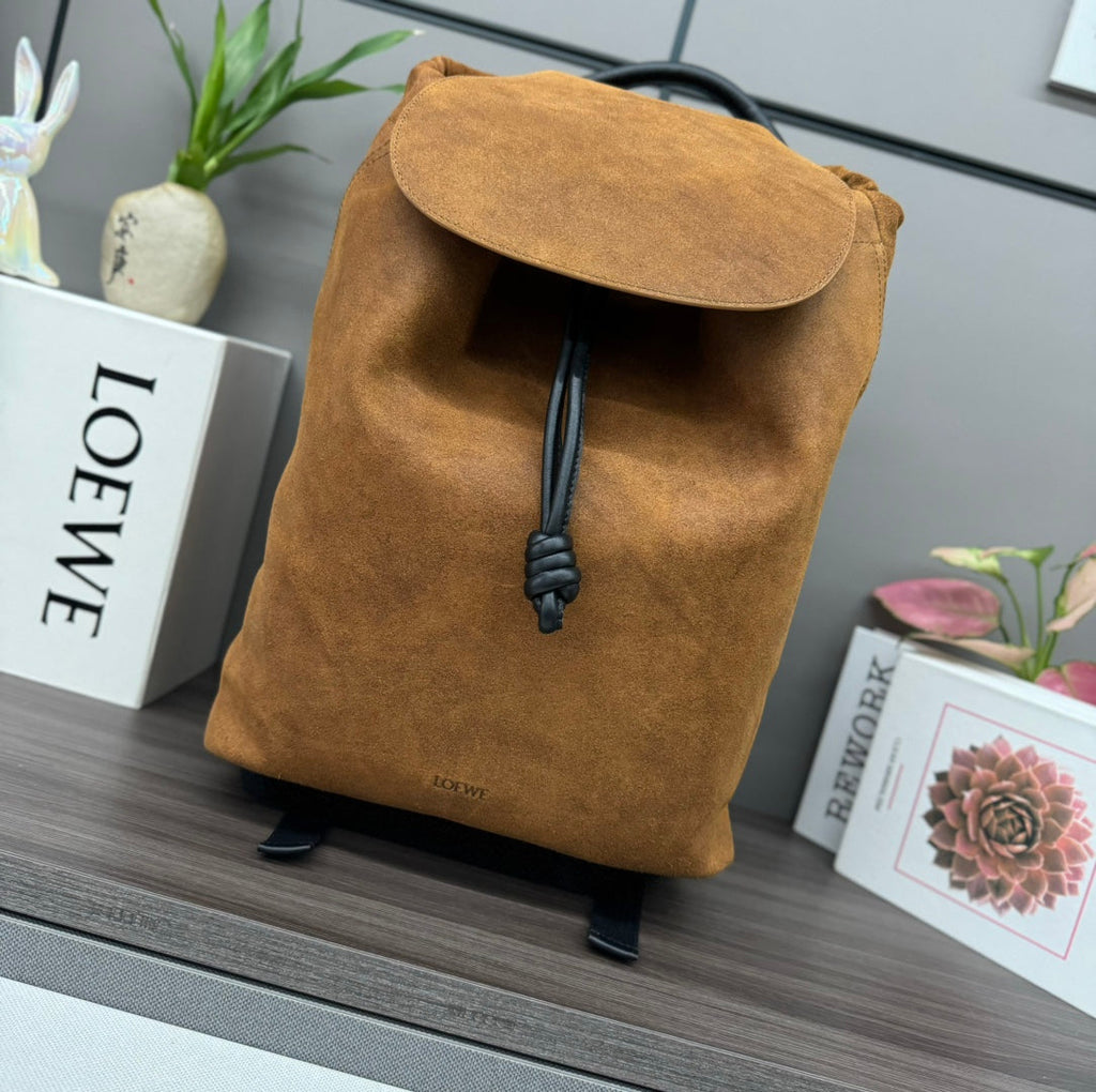 L*ewe Flamenco BackPack 36 Brown Suede