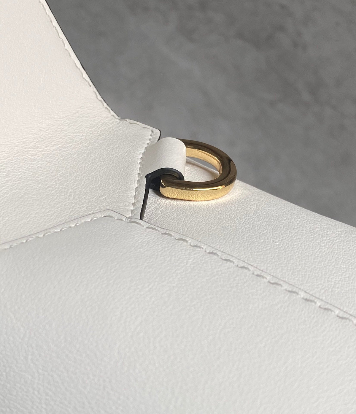 L*E Puzzle Hobo 29cm in Classic White Calfskin