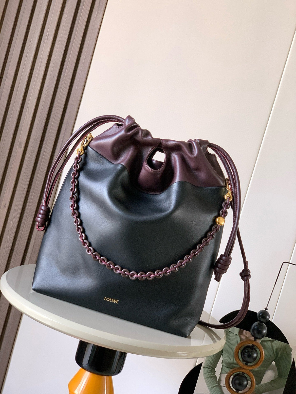 L*ewe Flamenco Tote Bag Lamskin