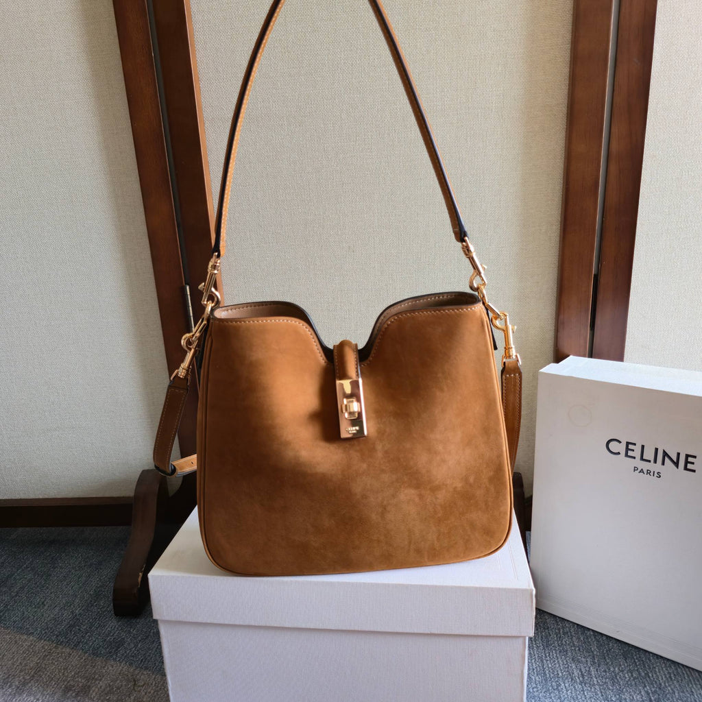 C*line New Camille 16 Soft Brown Bag in Calfskin