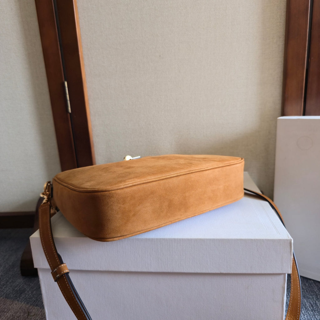 C*line New Camille 16 Soft Brown Bag in Calfskin