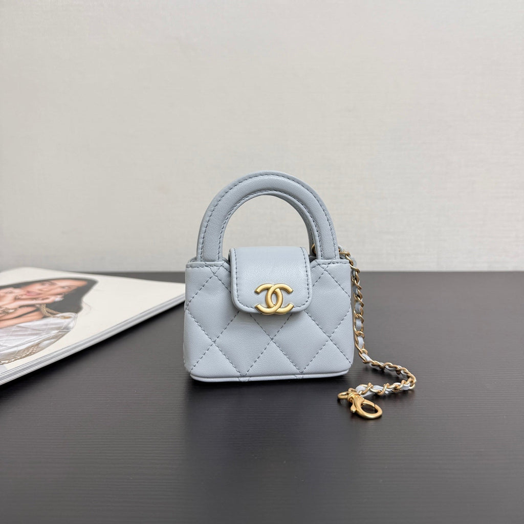 C*C 26 Mini Kelly Bag 10 Blue in Sheepskin