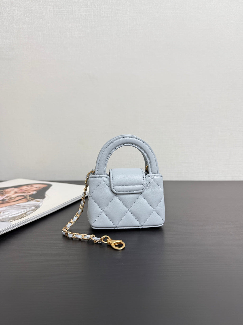 C*C 26 Mini Kelly Bag 10 Blue in Sheepskin