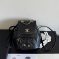 Ch*nel Affinity Duma Backpack 20cm Black in Cowhide