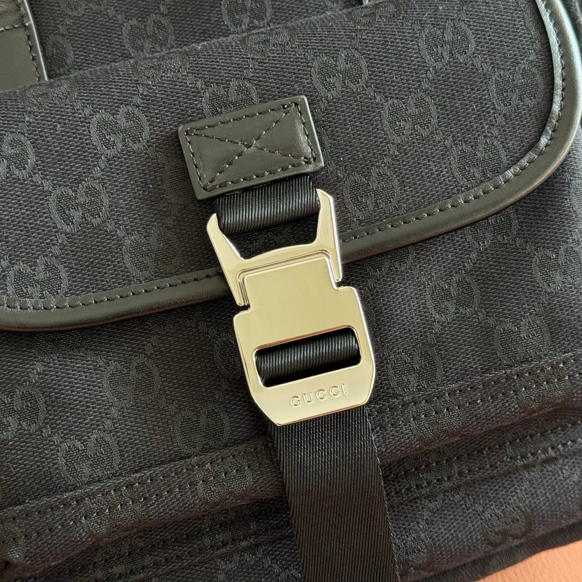G*cci Cross Body Bag 23 Black in Canvas