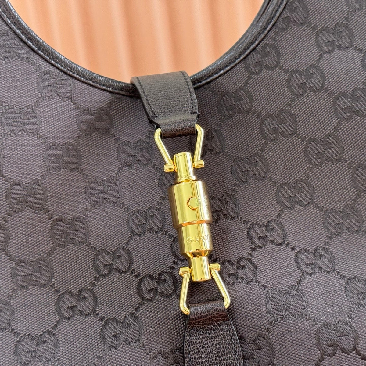 G*cci 26 Mercato Tote Bag 35cm Brown Gold in Canvas