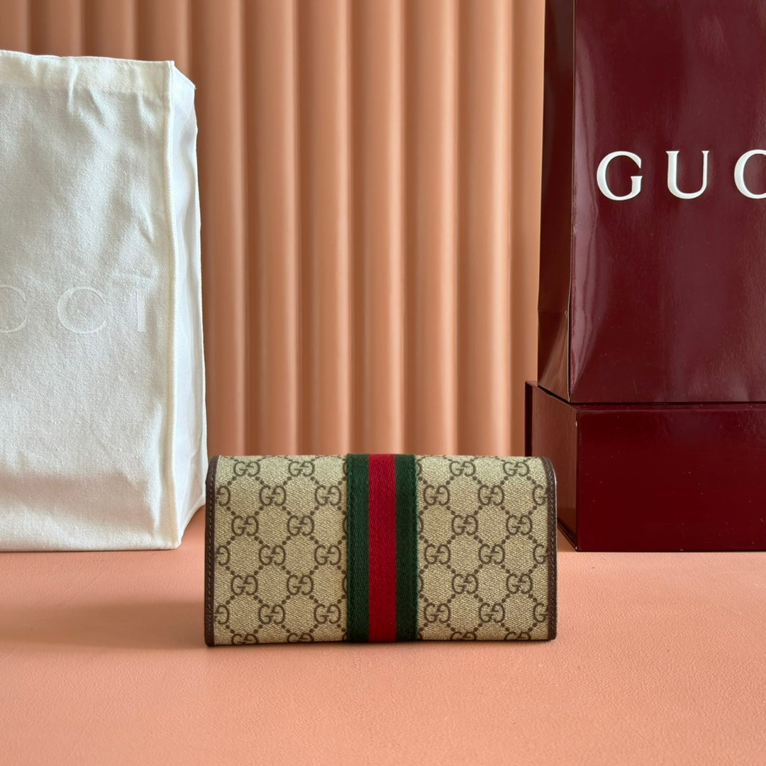 G*cci Ophidia Continental Wallet Soft G*G Supreme
