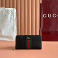 G*G Ophidia Wallet 19.5 Black in Cowhide