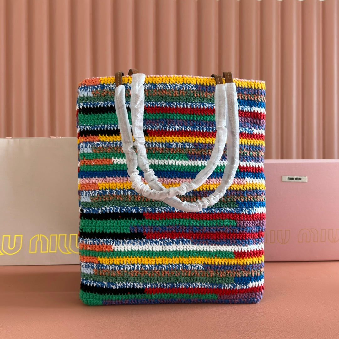 M*u*M*u Crochet Cotton Thread Tote Bag