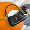 Y*S*L Le 5 À 7 Hobo Bag 25cm Black with Gold hardware in Cowhide