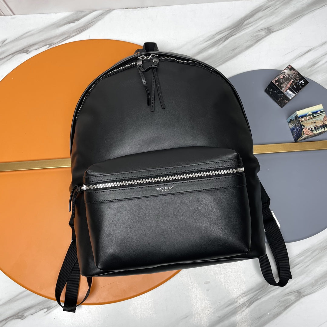 Y*S*L City Backpack 38 Black in Cowhide
