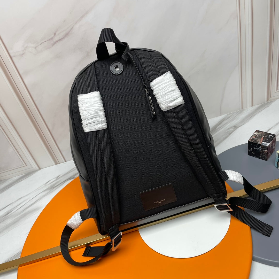 Y*S*L City Backpack 38 Black in Cowhide