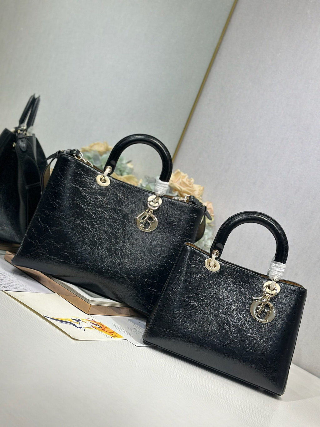 C*D D*orissimo Ostrich patterned Cowhide