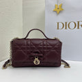 C*D My Tender Top Handle Burgundy 21cm Burgundy  Macrocannage Leather