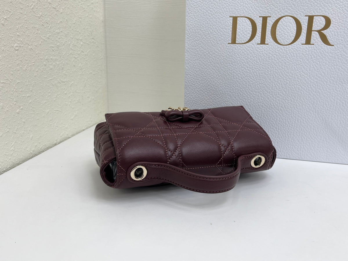 C*D My Tender Top Handle Burgundy 21cm Burgundy  Macrocannage Leather