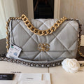 19 FLAP BAG GOATSKIN GOLD HARDWARE