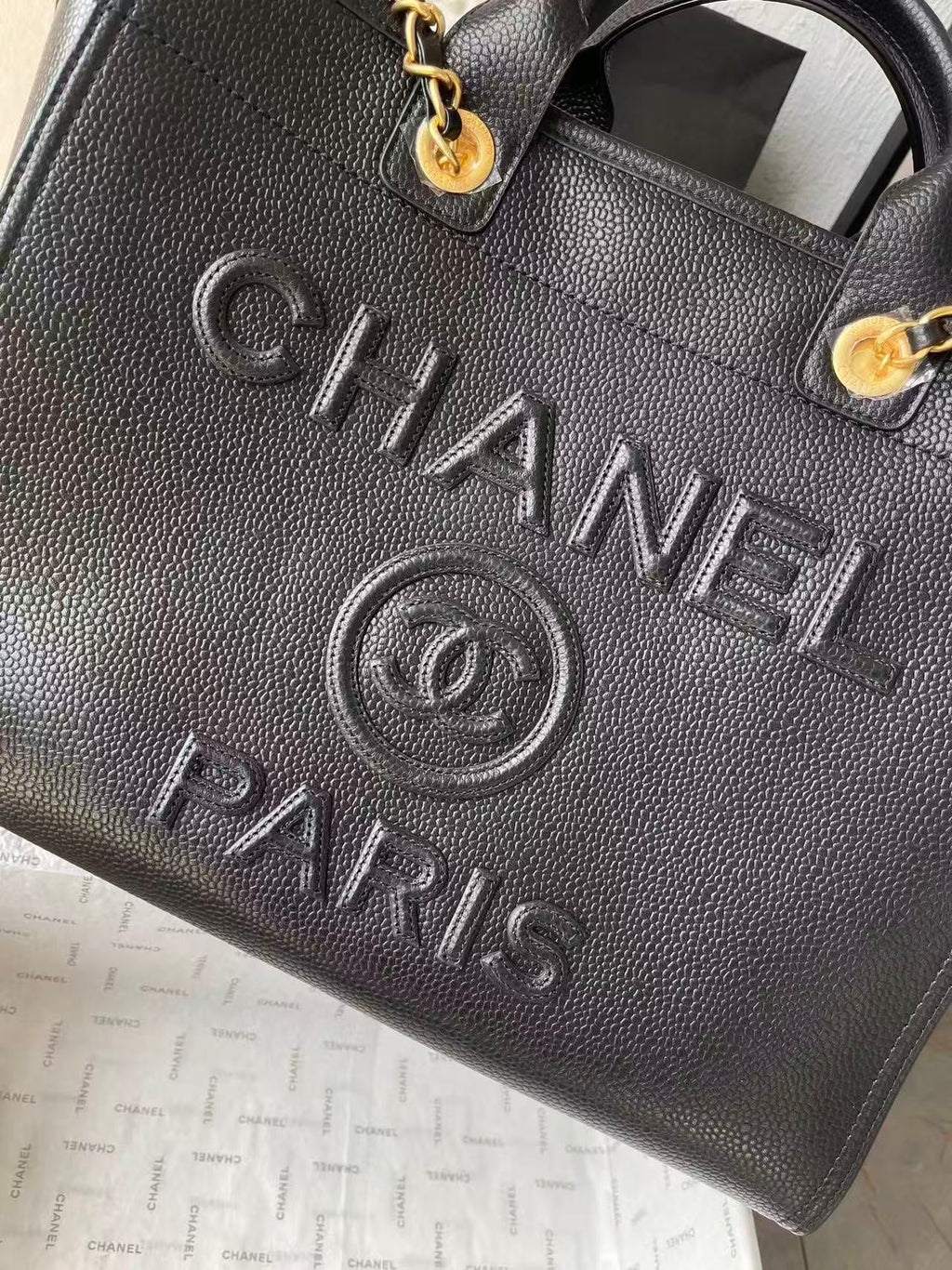 C*C 2025 Deauville Tote Bag Leather GHW