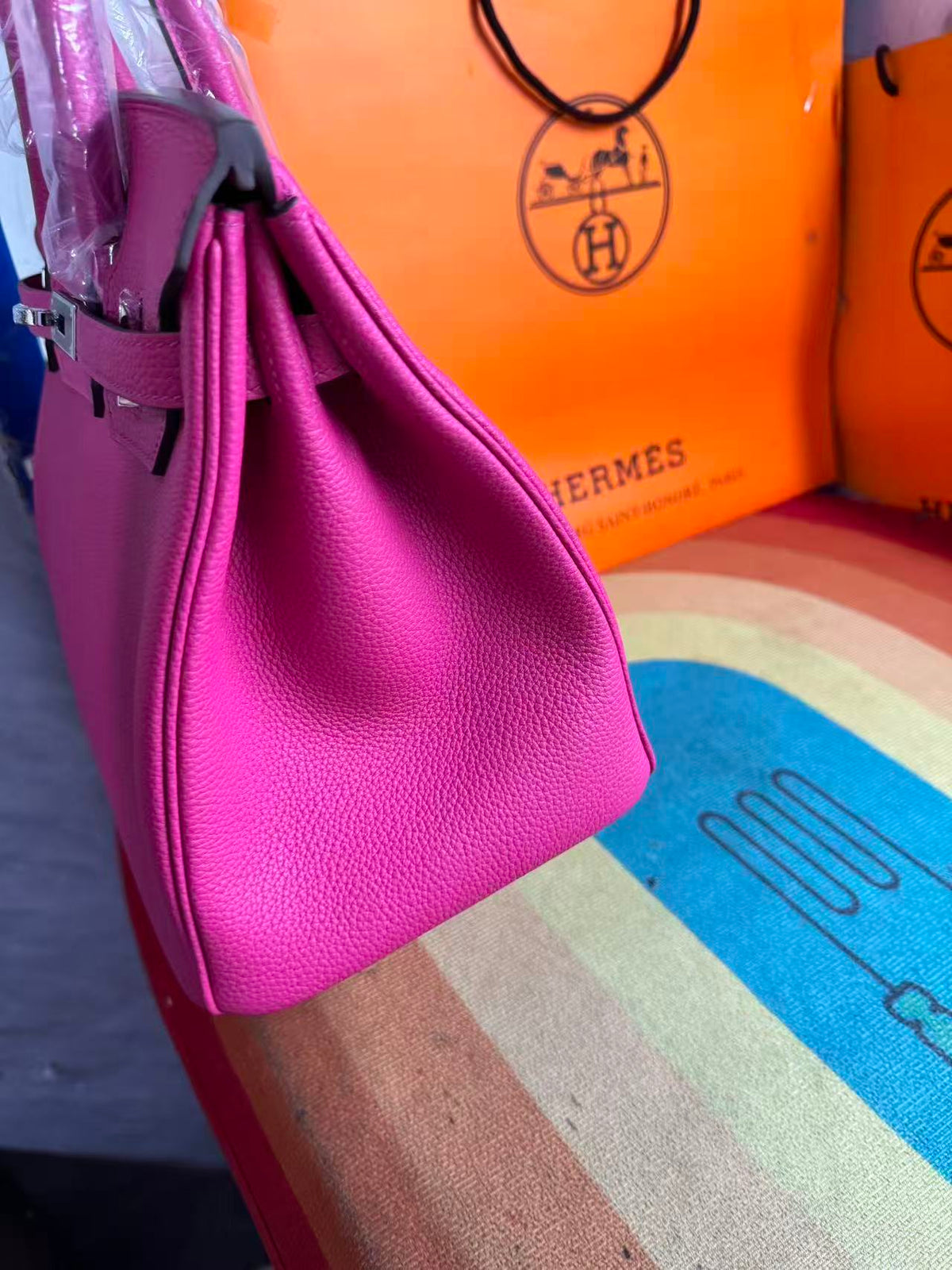 H*M Birkin 25 Hot Pink Togo Silver Hardware (Need 25 days to prepare goods)