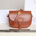 MEDIUM C*D BOBBY 22CM DARK TAN CALFSKIN GOLD HARDWARE