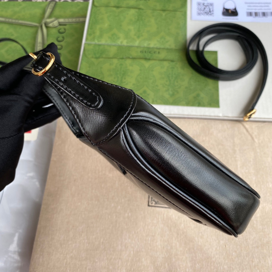 G*G jackie mini 19cm black calfskin