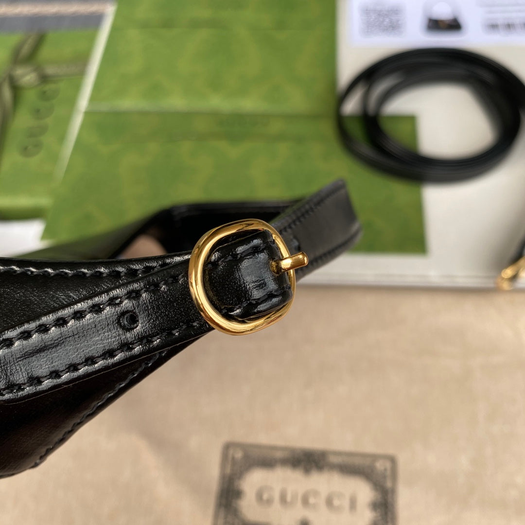 G*G jackie mini 19cm black calfskin