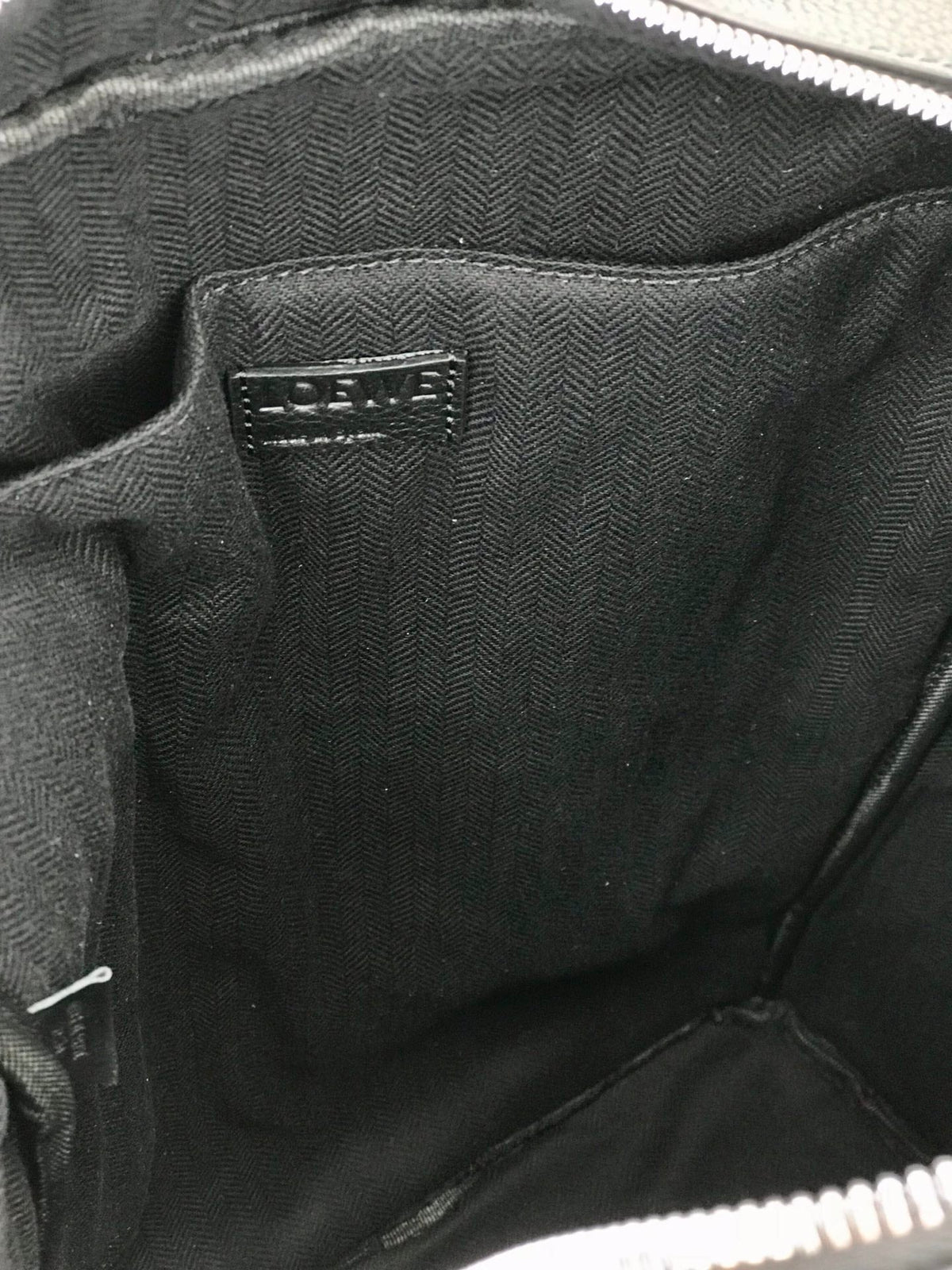 L*E 39 MILITARY BACKPACK IN BLACK SOFT GRAINED CALFSKIN