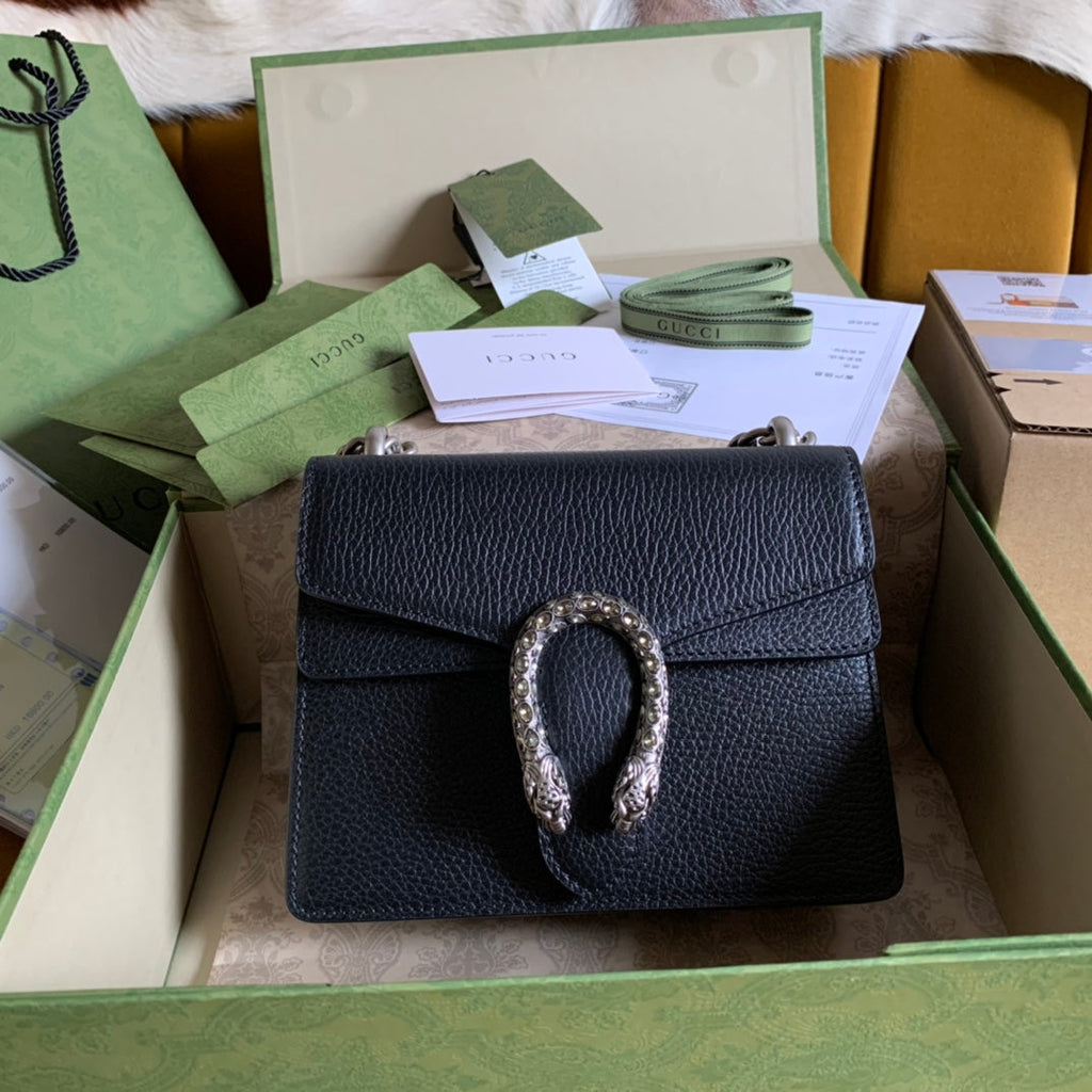 DYONYSUS SHOULDER BAG CALFSKIN SILVER HARDWARE