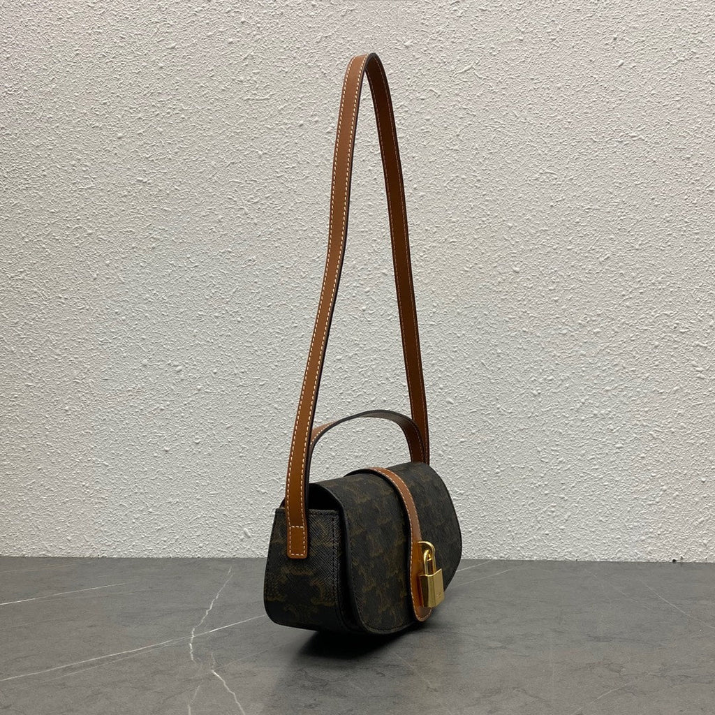 C*line 2026 Tabou Clutch on Strap Triomphe Canvas Calfskin