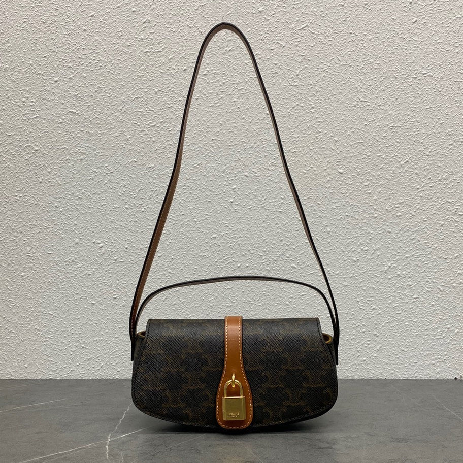 C*line 2026 Tabou Clutch on Strap Triomphe Canvas Calfskin