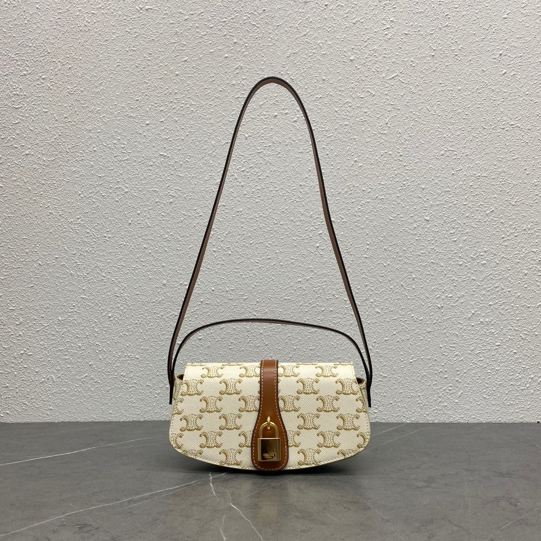 C*line 2026 Tabou Clutch on Strap Triomphe Canvas Calfskin
