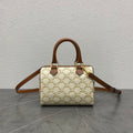 C*line Boston Bag Triomphe Canvas & Calfskin