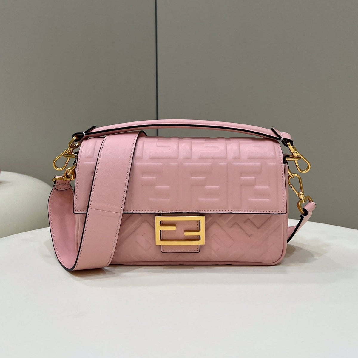 Baguette Lambskin Gold Hardware